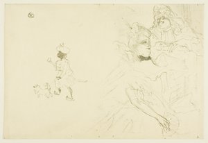 A Ninon de Lenclos szerelmes példájának borítója alkotó: Henri de Toulouse-Lautrec