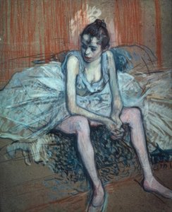 Ülő táncosnő alkotó: Henri de Toulouse Lautrec