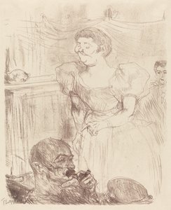 Di Ti Fellow – Angolok a kávézókoncerten (Di Ti Fellow – Anglaise au Café-Concert) alkotó: Henri de Toulouse Lautrec