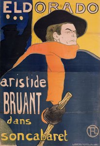 Eldorádó: Aristide Bruant, 1892 alkotó: Henri de Toulouse Lautrec