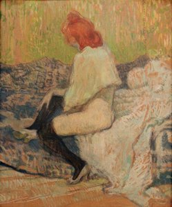 Vörös hajú nő, Justine Dieuhl alkotó: Henri de Toulouse Lautrec