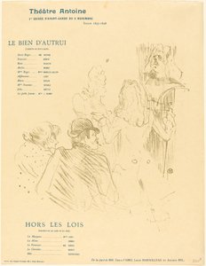 Tisztelet Moliere előtt alkotó: Henri de Toulouse Lautrec