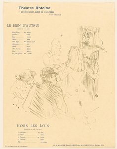 Tisztelet Moliere előtt alkotó: Henri de Toulouse Lautrec
