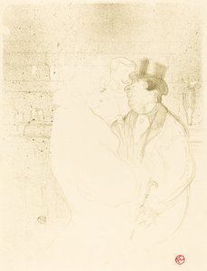 Ida Heath a bárban (Ida Heath au bar) alkotó: Henri de Toulouse Lautrec
