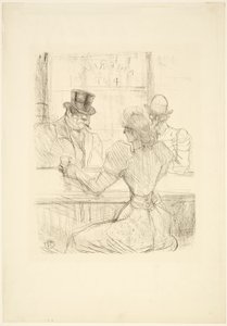 A Picton bárban (amerikai bár), rue Scribe alkotó: Henri de Toulouse-Lautrec