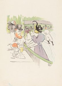 A korcsolyázó professzionális szépségében, 1895. alkotó: Henri de Toulouse Lautrec