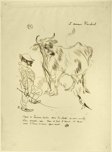 Meghívó egy pohár tejre alkotó: Henri de Toulouse Lautrec
