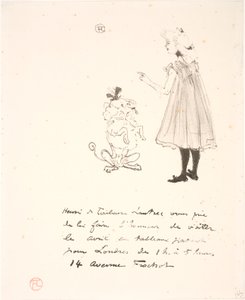 Meghívó kiállításra alkotó: Henri de Toulouse Lautrec