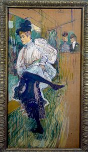 Jane Avril táncol Jane Avril (1868-1943) a Moulin Rouge táncosa volt. Henri de Toulouse Lautrec (1864-1901) festménye 1891 V. 0,85x0,45 m Párizs, Muse d