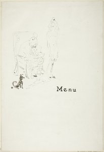 A meztelen lány: Menü alkotó: Henri de Toulouse Lautrec