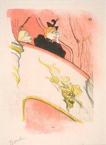 A páholy az arany maszlaggal alkotó: Henri de Toulouse-Lautrec
