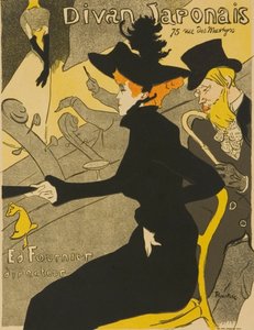 Le Divan Japonais von Henri de Toulouse-Lautrec