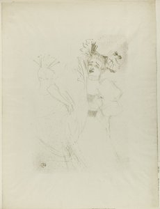 Hitelező Chilpéricben, teljes arccal alkotó: Henri de Toulouse Lautrec