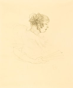 Luce Myres a profilban (Luce Myrès, de profil) alkotó: Henri de Toulouse Lautrec