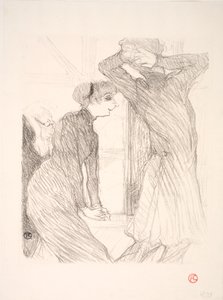 Lugné Poë és Berthe Bady a Beyond Human Forces című filmben alkotó: Henri de Toulouse Lautrec