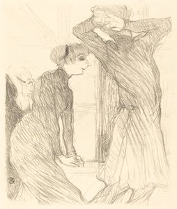 Lugne Poe és Baldy az "Emberi erők felett" című filmben (Lugne Poe és Baldy a "Túl az emberi erőkben" című filmben) alkotó: Henri de Toulouse Lautrec
