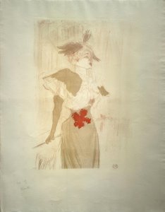 Miss Marcelle Lender, állva alkotó: Henri de Toulouse Lautrec