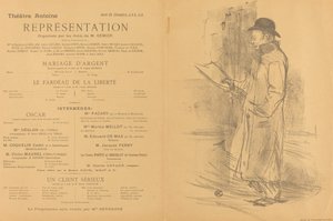Ezüst esküvő, A szabadság terhe, egy komoly ügyfél [recto], 1897. alkotó: Henri de Toulouse Lautrec