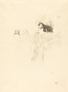Miss May Belfort a rue Royale ír és amerikai bárban (Miss Belfort Belfort au Irish and American Bar, Rue Royale) alkotó: Henri de Toulouse Lautrec