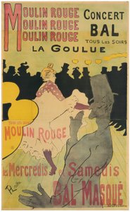 Moulin Rouge, La Goulue alkotó: Henri de Toulouse-Lautrec