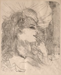 Színészek és színésznők portréi: Tizenhárom litográfia: Anna Held, 1898. alkotó: Henri de Toulouse Lautrec