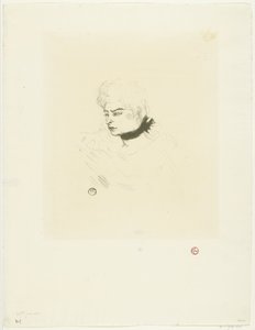 Mademoiselle zöld pontok portréja Miss Green Dots alkotó: Henri de Toulouse Lautrec