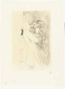 Marcelle Lender és Numa Auguez énekesnő portréja a La Chanson de Fortunio című operettben Lender és Aguez alkotó: Henri de Toulouse Lautrec