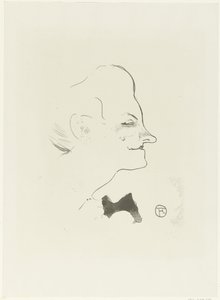 Yvette Gilbert énekesnő portréja Yvette Gilbert Le Cafe Concert (sorozat címe) alkotó: Henri de Toulouse Lautrec