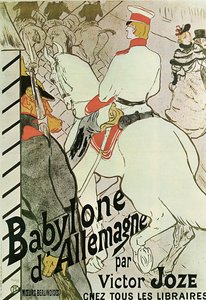 Poszter Victor Joze Babylone dAllemagne című könyvéhez, 1894.