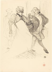 Rejane és Galipaux a "Madame Sans-Gêne"-ben (Réjane és Galipaux a "Madame Sans-Gêne"-ben) alkotó: Henri de Toulouse Lautrec