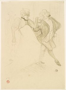 Réjane és Galipaux Madame Sans-Gêne-ben. alkotó: Henri de Toulouse-Lautrec