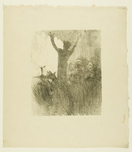 Schlomé Fuss a zsinagógában, az Au Pied du Sinaïból alkotó: Henri de Toulouse-Lautrec