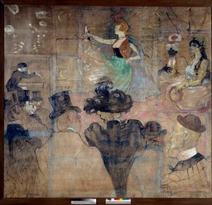 Goulue házának jele (Weber Louise dit La Goulue alkotó: Henri de Toulouse Lautrec
