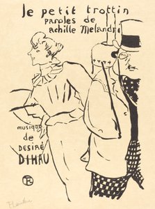 A kis megbízott lány (Le petit trottin) alkotó: Henri de Toulouse Lautrec