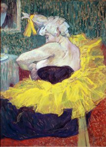 Cha U Kao bohóc, a Moulin Rouge művésze – olaj, karton alkotó: Henri de Toulouse Lautrec
