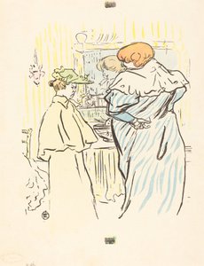 Két nő a tükör előtt. alkotó: Henri de Toulouse Lautrec