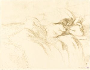Nő Alszik alkotó: Henri de Toulouse Lautrec