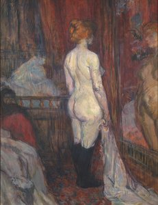 Nő a tükör előtt, 1897. alkotó: Henri de Toulouse Lautrec
