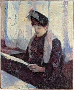 Nő a kávézóban alkotó: Henri de Toulouse Lautrec