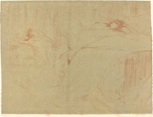 Nő a hátán alkotó: Henri de Toulouse Lautrec