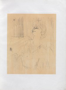 Yvette Guilbert-angol sorozat: Menilmontant de Bruant alkotó: Henri de Toulouse-Lautrec