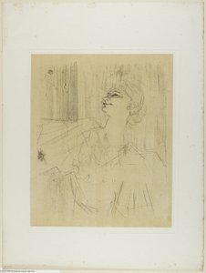 Yvette Guilbert – Menilmontant de Bruant, Yvette Guilberttől alkotó: Henri de Toulouse-Lautrec