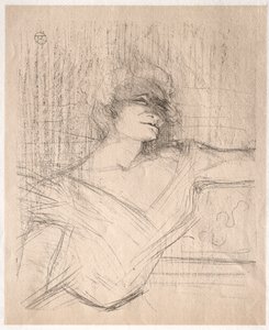 Yvette Guilbert: A ragasztóban, 1898. alkotó: Henri de Toulouse Lautrec