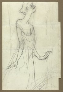 Yvette Guilbert énekel alkotó: Henri de Toulouse-Lautrec