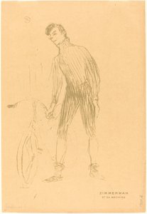 Zimmerman és a gép (Zimmerman és a gépe) alkotó: Henri de Toulouse Lautrec