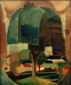 Kijárat (táj) alkotó: Henri Victor Gabriel Le Fauconnier