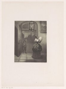 levelet olvasó nő alkotó: Henri van Seben