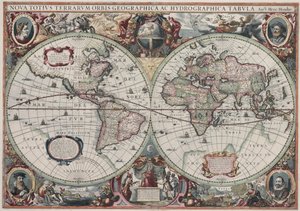 Új térkép az egész világról alkotó: Henricus Hondius II