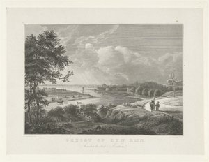 Kilátás a Rajnára Arnhem alatt Kilátás a Rajnára (cím a tárgyon) Jelenetek Arnhem város környékéről (sorozat címe) alkotó: Henricus Wilhelmus Couwenberg