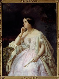 Harriet Howard kisasszony portréja. Elizabeth Ann Haryett (1823-1865) portréja Napóleon III. Henriette Nee Cappelaere Jacott festménye (XIX. század) alkotó: Henriette Jacott Cappellaere